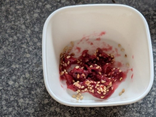 クリームチーズと梅干しの岩のりアペタイザー